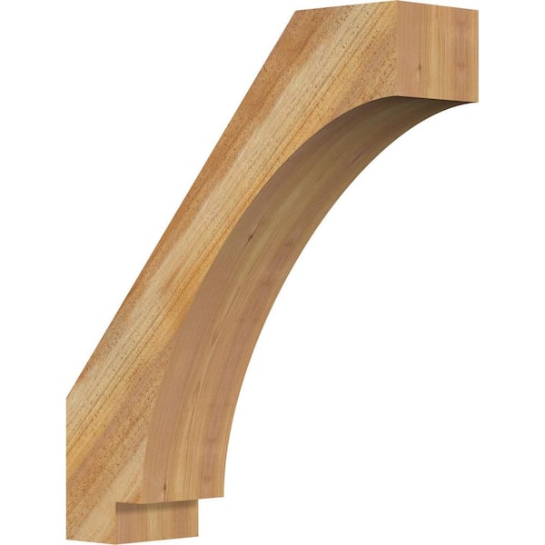 Ekena Millwork 6"W x 22"D x 26"H Imperial Rough Sawn Knee Brace, Western Red Cedar