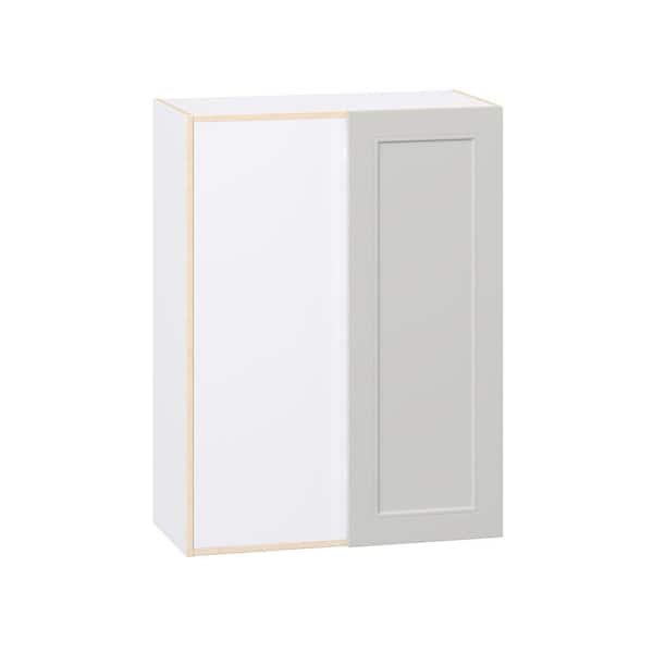 Galveston 30 in. W x 14 in. D x 40 in. H Assembled Shaker Blind Wall Corner Kitchen Cabinet in Light Grey