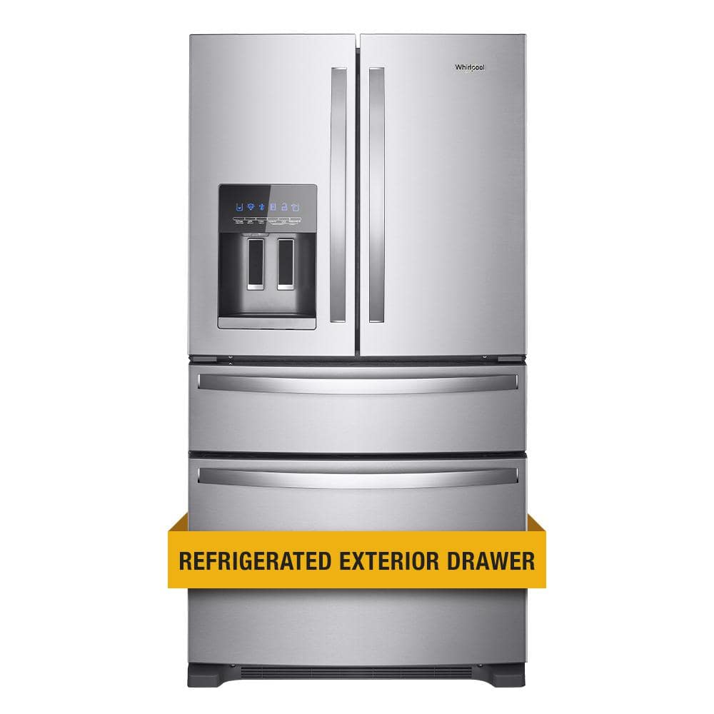Whirlpool 36 in. Wide French Door Refrigerator in Stainless Steel 25 cu. ft. WRX735SDHZ on Fridge.com