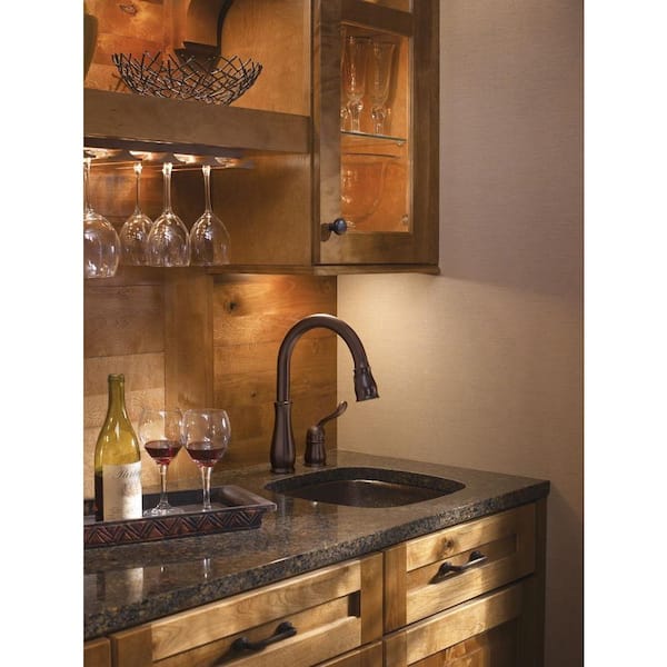 Leland Single-Handle Pull-Down Sprayer Kitchen Faucet with MagnaTite Docking in Venetian Bronze