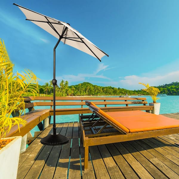 abba patio umbrella solar Replacement Canopy for 11' Round Patio – RipLock 350 lasting color and wear Abba Patio Lyon 7.5 ft.