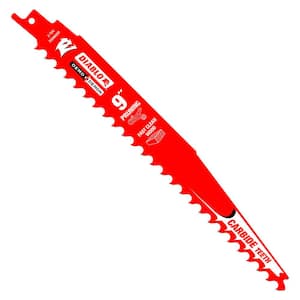9 in. Carbide Pruning and Clean Wood Cutting Reciprocating Saw Blade