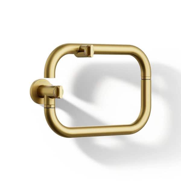 Components Wall Mount Pot Filler in Vibrant Brushed Moderne Brass