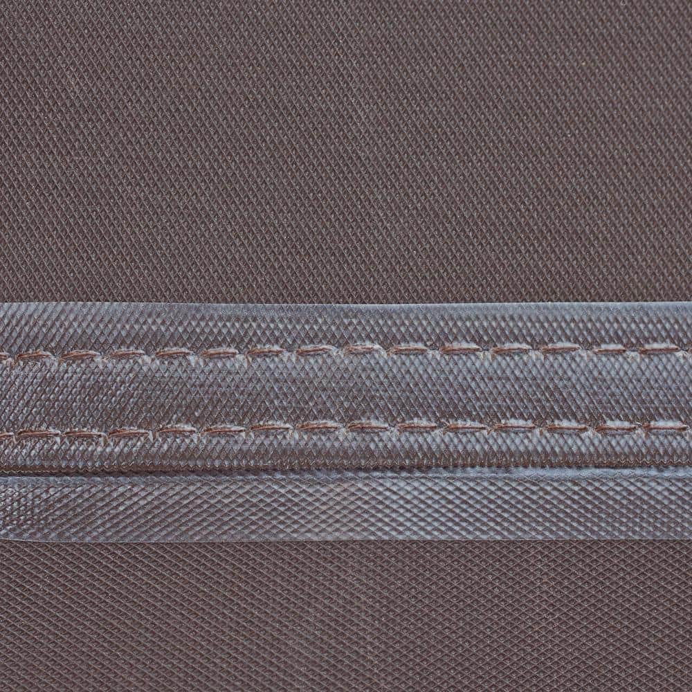 Mocha Cappuccino 32 Inch Square Fire Pit Cover with Hook and Loop Closure