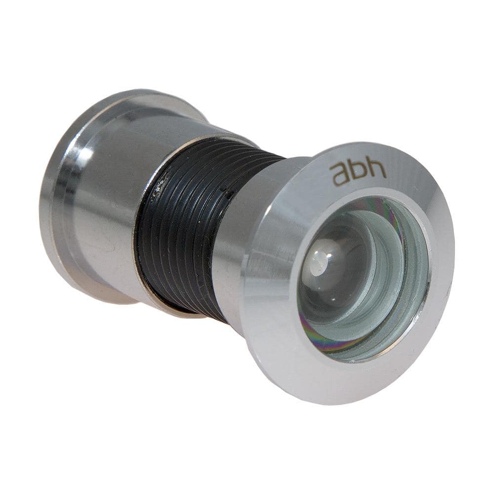 180° Polished Chrome Jumbo Door Viewer with Glass Lenses