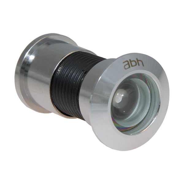 Accent Builders Hardware 180° Polished Chrome Jumbo Door Viewer with Glass Lenses