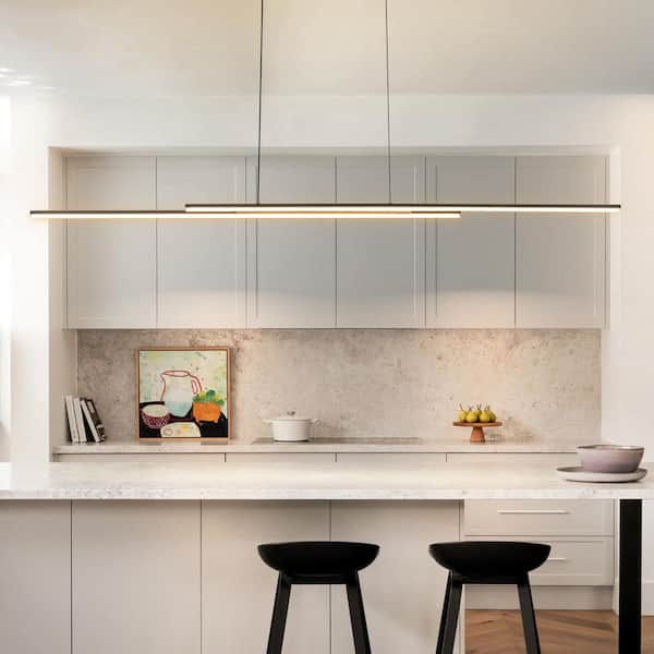 Rennnsan Sam 2-Light Matte Black Dimmable LED Linear Kitchen