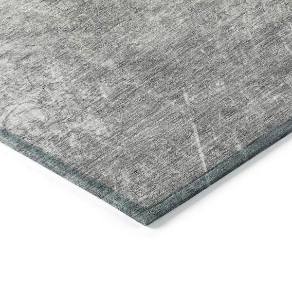 Chantille Machine Washable Indoor/Outdoor Abstract ACN2226 Gray 8 ft. x 8 ft. Area Rug