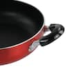 Better Chef 16 in. Red Aluminum Deep Fryer Frying Pan with Glass Lid  985117960M - The Home Depot