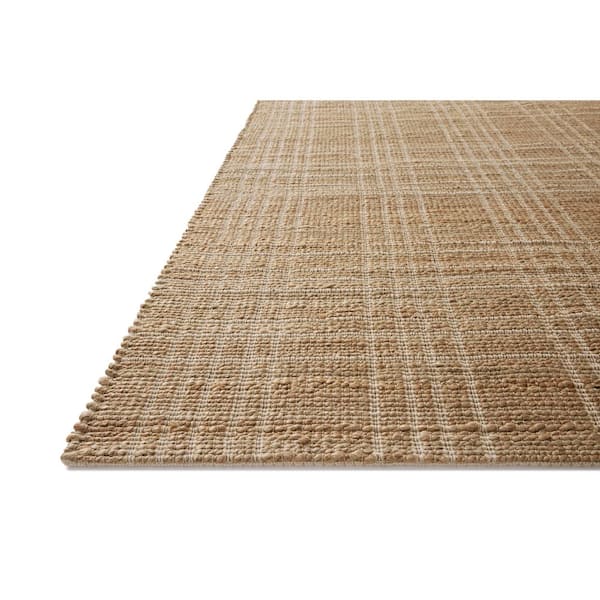 Chris Love Julia Judy Natural / Cream 2 ft. 6 in. x 7 ft. 6 in. Contemporary Runner Rug