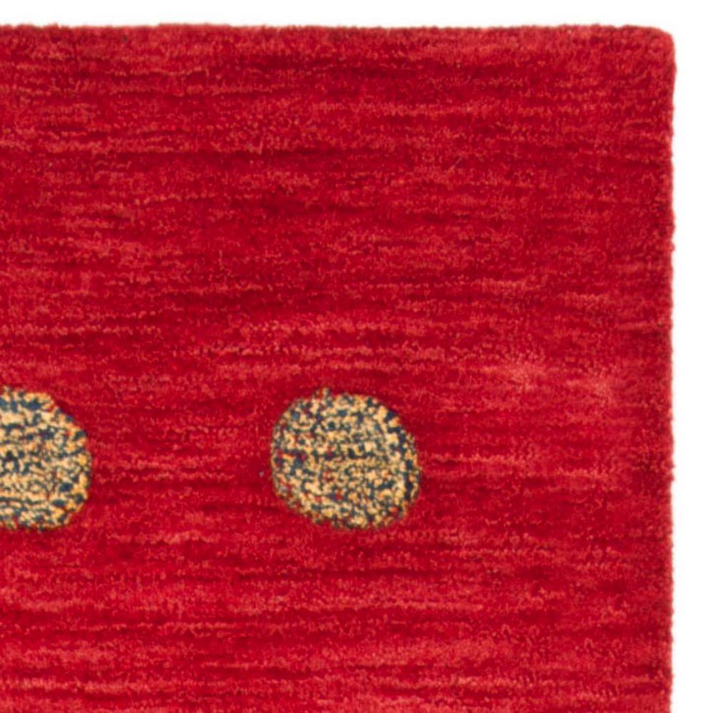 Himalaya Red Hand-Knotted Wool Runner Rug, 2'3" x 8'
