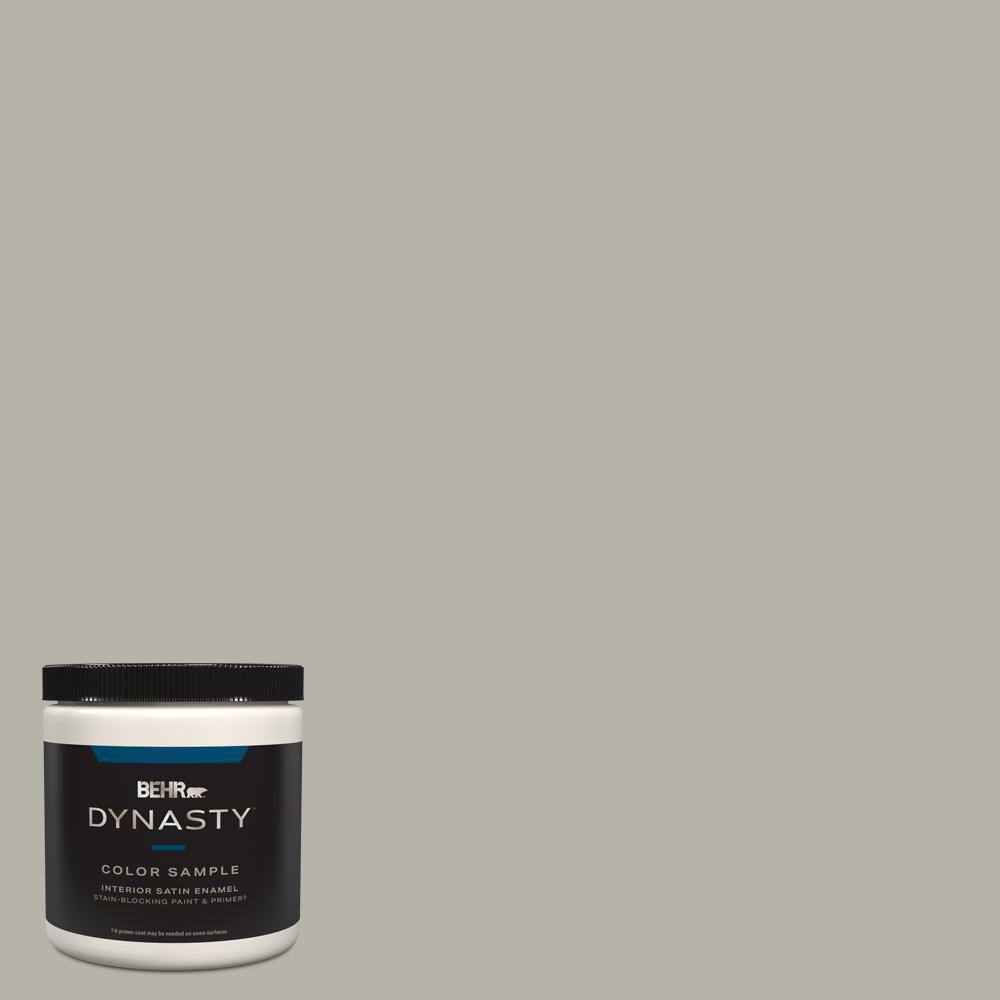 BEHR DYNASTY 8 oz. #PPU25-07 Arid Plains Satin Enamel Stain-Blocking ...