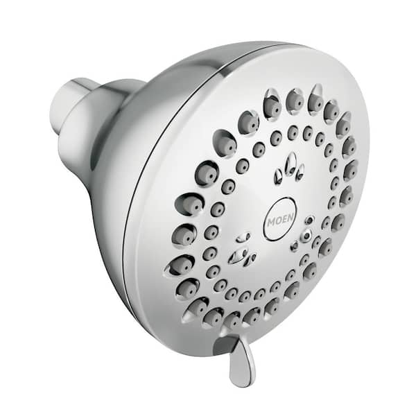 MOEN Adler 4-Spray Patterns 3.5 in. Wall Mount Fixed Shower Head in Chrome