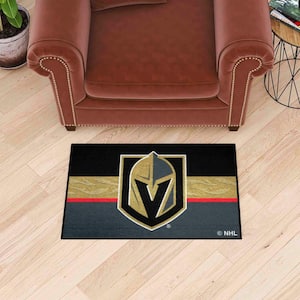 Vegas Golden Knights Black Starter Mat Accent Rug - 19in. x 30in.