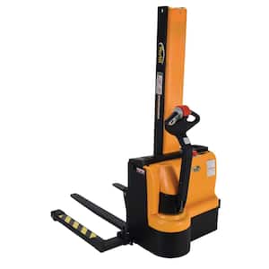 62 in. Narrow Mast Stacker with Power Lift, Power Drive, and Adjustable Forks