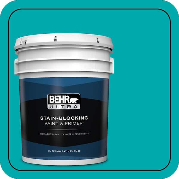 BEHR ULTRA 5 gal. #P460-5 Fiji Satin Enamel Exterior Paint & Primer