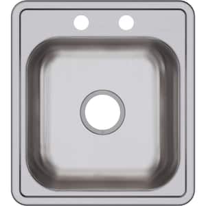Dayton 17in. Drop-in  Bowl 22 Gauge Satin Stainless Steel Sink Only and