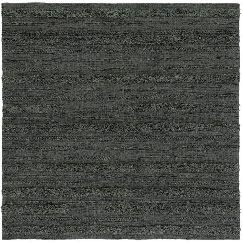 Vermont 6 ft. x 6 ft. Charcoal/Ivory Marle High-Low Square Area Rug price history on PriceWatchPro