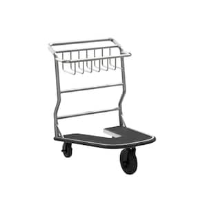 Metal Wheeled Nesting Luggage Cart With Rubber platform