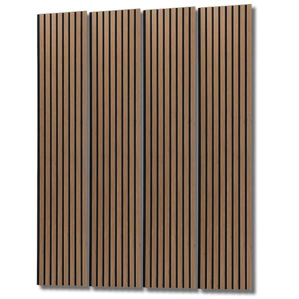 Art3dwallpanels 2/5in. x 1ft. x 8ft. Walnut Square Edge MDF
