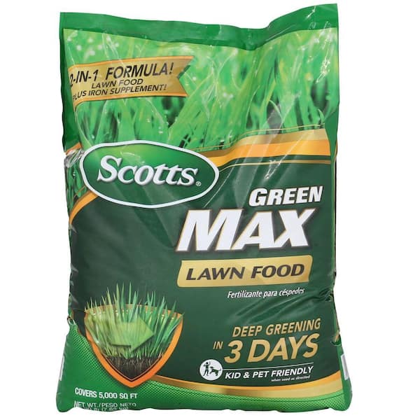 Scotts Green Max 16.80 lbs. 5,000 sq. ft. Lawn Food, Fertilizer Plus Iron Supplement for Greener Grass
