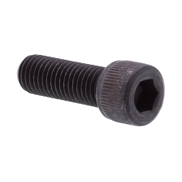 Prime-Line 1/4 in. - 28 x 3/4 in. Black Oxide Coated Steel Hex (Allen) Drive Socket Head Cap Screws (10-Pack)