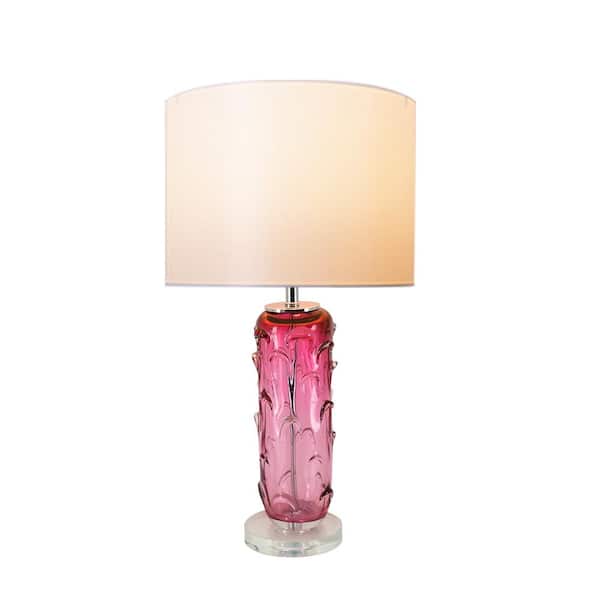 Carro Hyacinth 27 In Pink Indoor Table, Pink Table Lamps For Bedroom