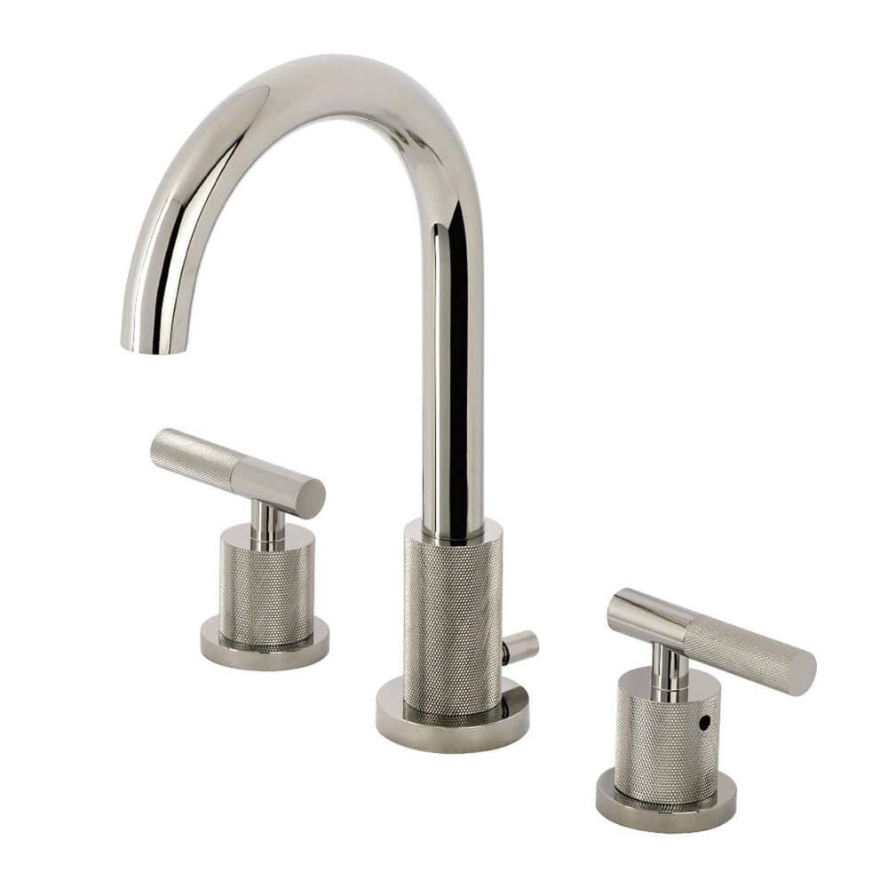 Convergent Deck Mount 2-Handle 8 in. Widespread Bathroom Sink Faucet with Pop-Up Drain in Polished Nickel price history on PriceWatchPro