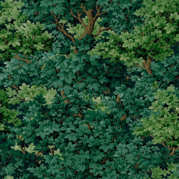 Coppice Forrest Green Wallpaper