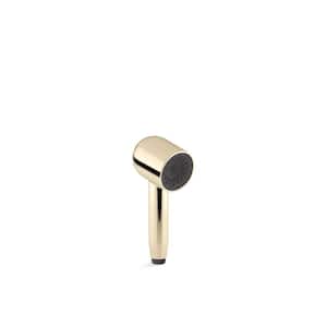 Statement Iconic 1-Spray Patterns Wall Mount Handheld Shower Head 2.5 GPM in Vibrant French Gold