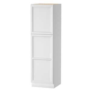 Keyport Shaker 18 in. W x 24 in. D x 84 in. H Plywood Tool-Free Ready To Assemble Pantry Kitchen Cabinet in White