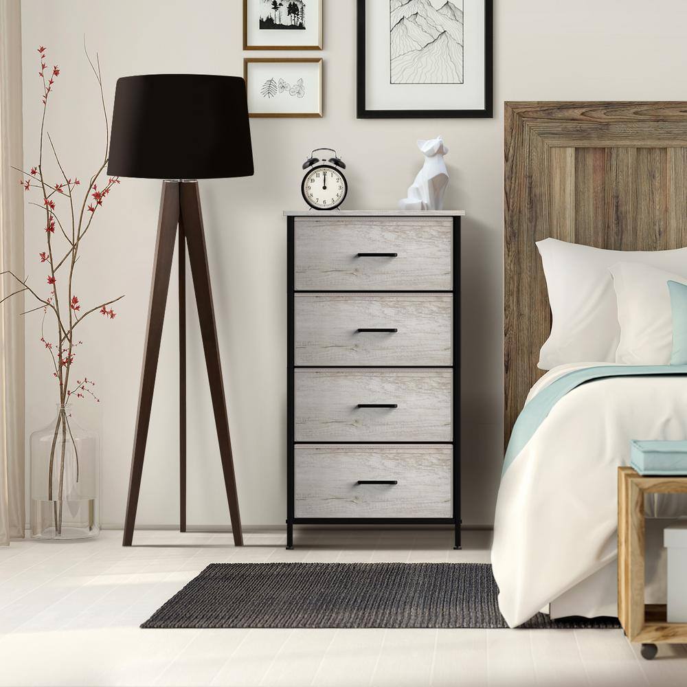 Greige Vertical Nursery Chest with Soft Close Drawer