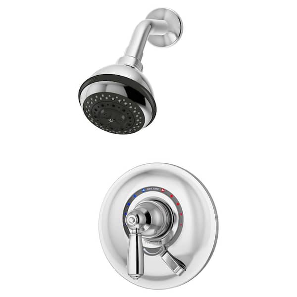 Symmons Allura 1-Handle Wall-Mounted Shower Trim Kit in Polished Chrome (Valve Not Included)