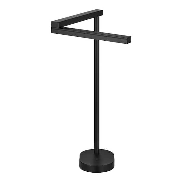 22 in. Indoor Black Integrated LED Modern Table Lamp with Swivel Head