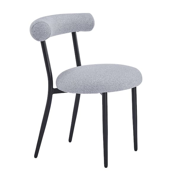 Unbranded Set of 2 Outdoor Dining Chairs, Metal Frame and Fabric Seat, Modern Design for Patio, Garden, or Poolside