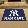 Officially Licensed MLB New York Yankees Logo RUG 4x6 - Man Cave