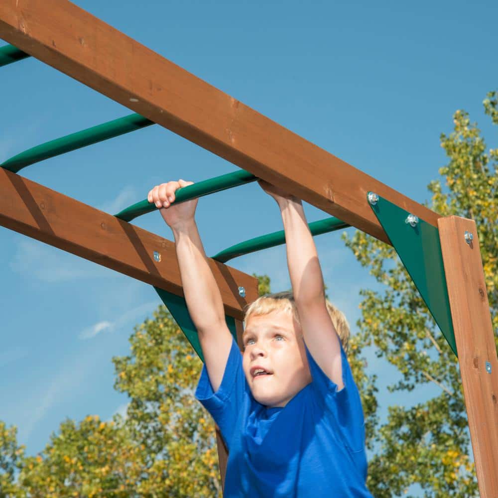 Knightsbridge Plus Large Wooden Swing Set with Canopy Roof
