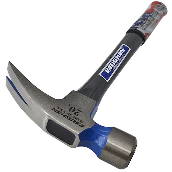 20 oz. Milled Face Fiberglass Rip Hammer, 16 in. fiberglass handle