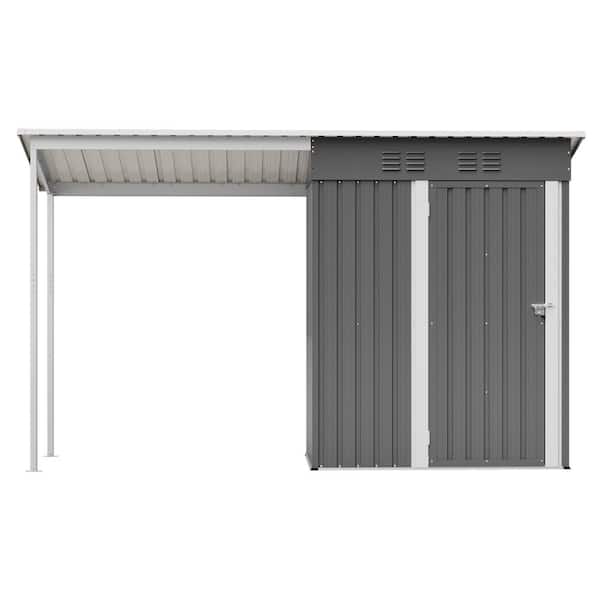 Three Weather 5’8SHELTER 40.0L楽しめるボード Gray 5 ft. W x 3 ft. D Waterproof Galvanized Steel Garden Outdoor