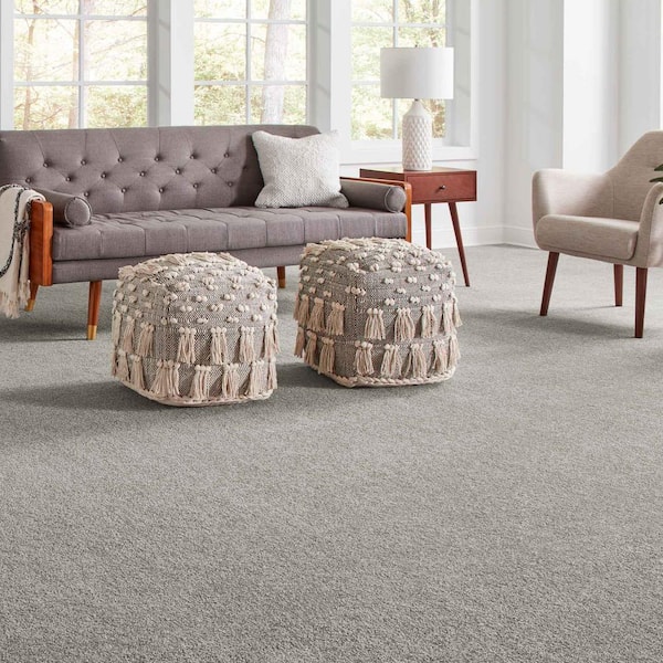 Phenomenal I  - Eclipse - Gray 48.3 oz. Triexta Texture Installed Carpet
