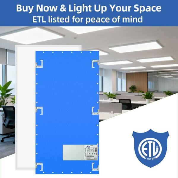 WYZM 2 ft. x 4 ft. 175-Watt Equivalent Integrated LED Troffer