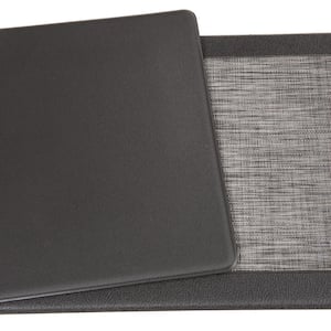 Textline Bordered Gray 18 in. x 47 in. Anti-Fatigue Standing Mat