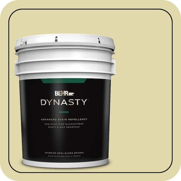 BEHR DYNASTY 5 gal. Home Decorators Collection #HDC-CT-27A Fresh Willow Semi-Gloss Enamel Interior Stain-Blocking Paint & Primer