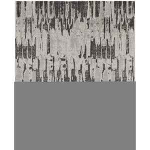 Ivory Brown and Gray 2 ft. x 3 ft. Abstract Area Rug