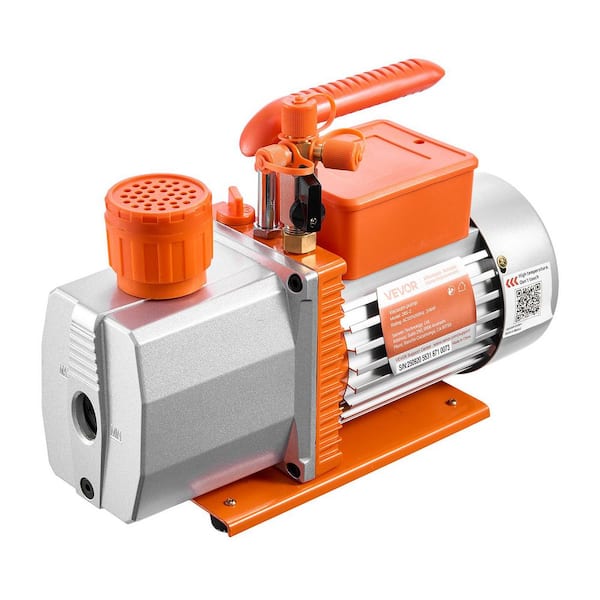 VEVOR Vacuum Pump, 7 CFM 3/4 HP, HVAC Two Stage Rotary Vane AC