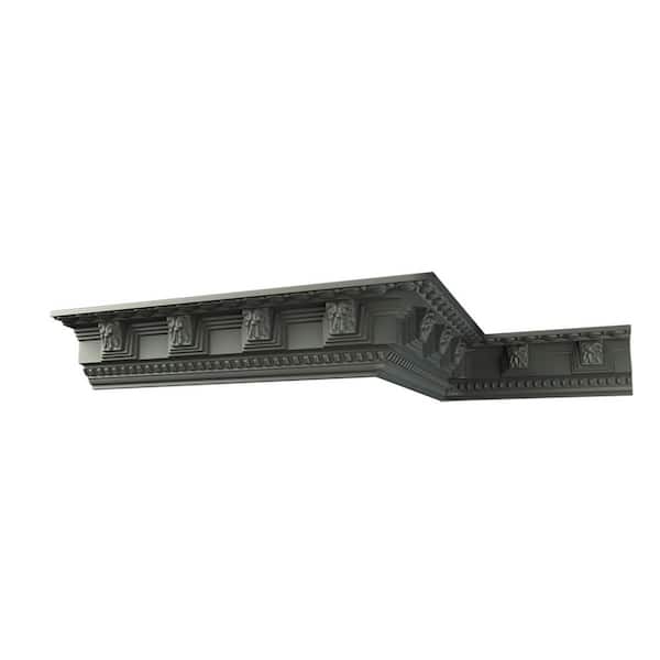 Grayson 3.125 in. D x 4.5 in. W x 96 in. L Polyurethane Crown Moulding
