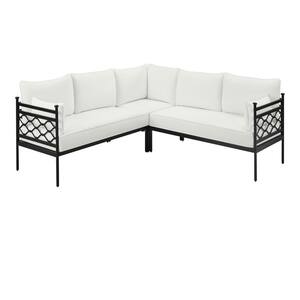 3-Piece Wakefield Aluminum Outdoor Sectional Set with Cushions