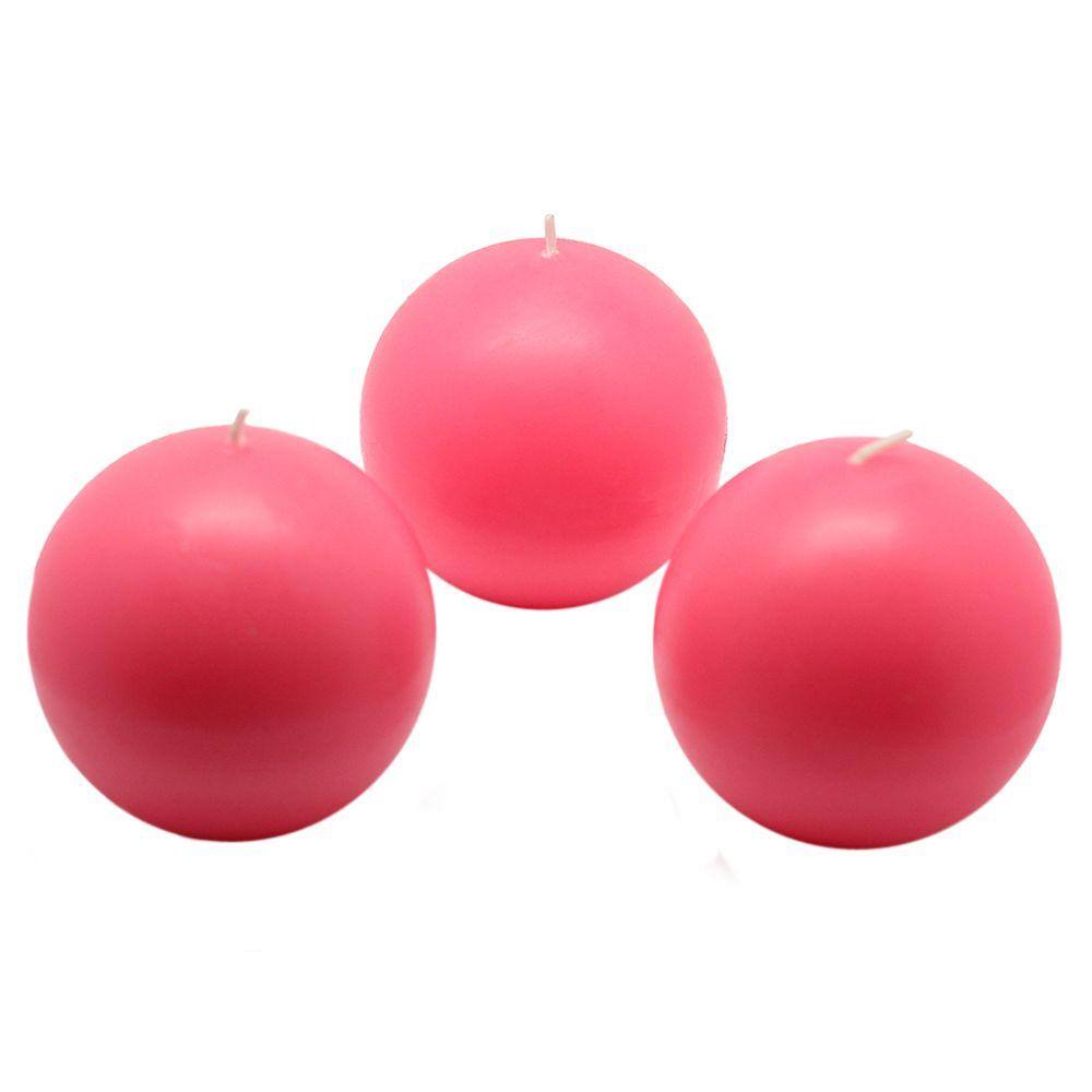 UPC 685024158472 product image for Zest Candle 3 in. Hot Pink Ball Candles (6-Box) | upcitemdb.com