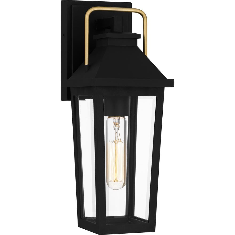 Buckley 1-Light Matte Black Outdoor Wall Lantern|Black