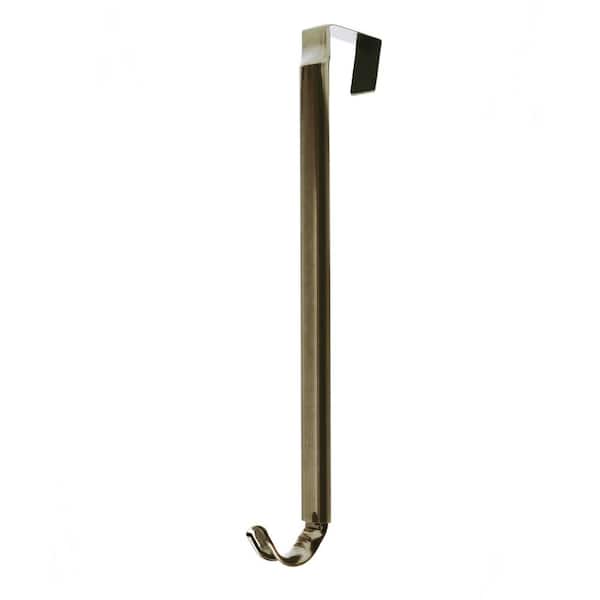 Adapt Premium 16 in. Antique Brass Metal Adjustable Wreath Hanger